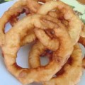 Giant Beer-Battered Onion Rings Tray